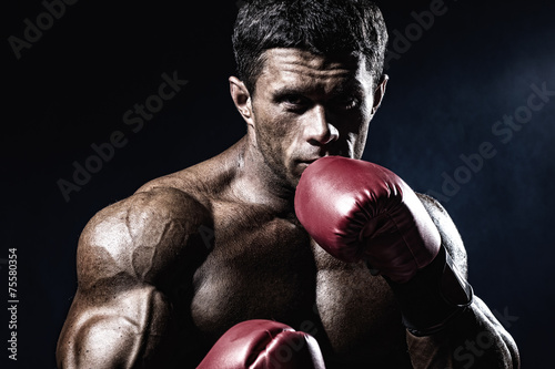 Fotoroleta mężczyzna bokser ludzie sport fitness