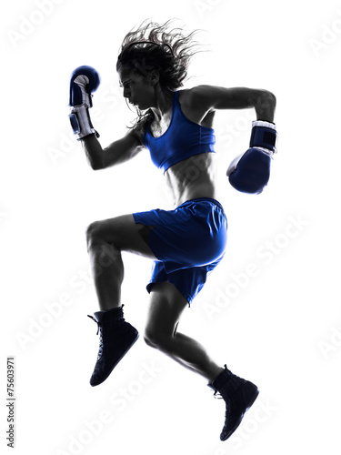 Fotoroleta kobieta ludzie bokser