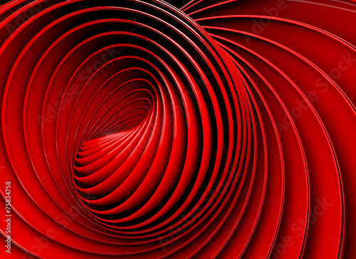 Naklejka 3D spirala nowoczesny widok ruch