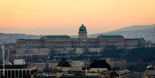 Naklejka węgry wzgórze europa architektura
