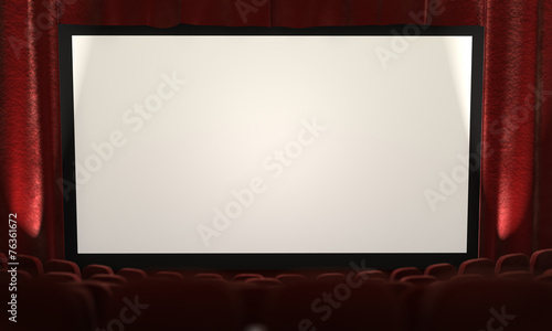 Fotoroleta 3D spotlight film ekran