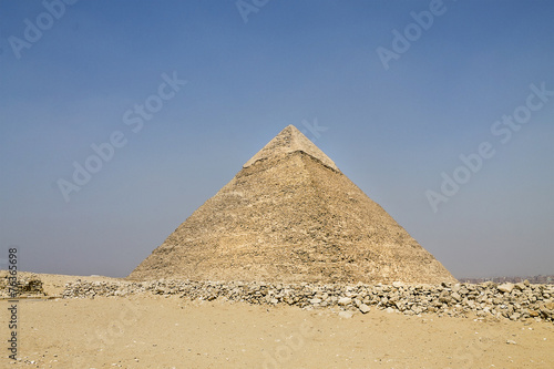 Fototapeta piramida widok pustynia egipt megalit