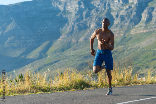 Obraz na płótnie jogging sport sprinter natura ćwiczenie