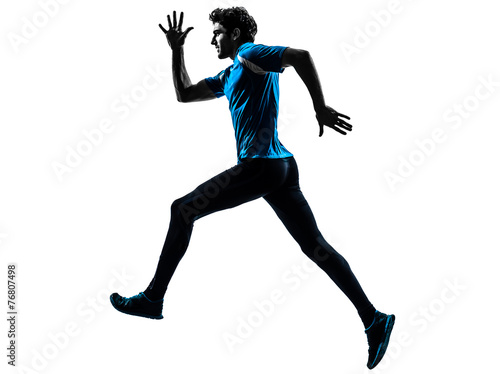 Naklejka sprinter jogging ludzie