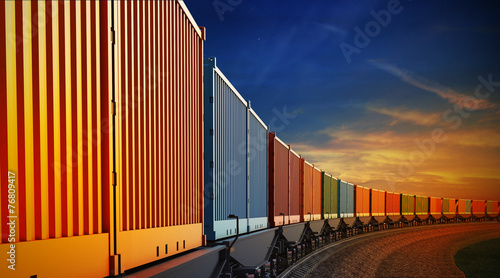 Obraz na płótnie lokomotywa wagon ruch transport