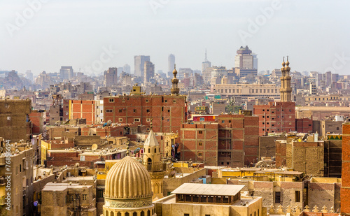 Fototapeta nowoczesny egipt śródmieście miasto meczet