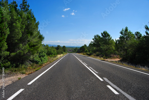 Obraz na płótnie droga lato samochód widok autostrada