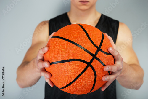 Plakat mężczyzna sport koszykówka