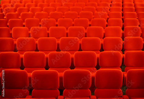 Fotoroleta rząd siedzenie miejsc siedzących wnętrze puste