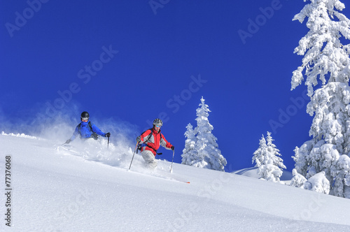 Plakat alpy stok sportowy sporty zimowe