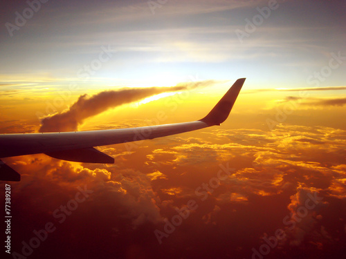 Fotoroleta panorama odrzutowiec samolot piękny lotnictwo