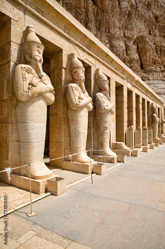 Plakat egipt świątynia antyczny luxor grobowiec
