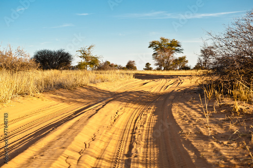 Fotoroleta droga pustynia krajobraz