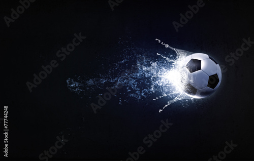 Obraz na płótnie woda piłka piłka nożna