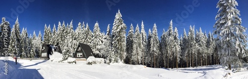 Obraz na płótnie śnieg panorama narciarz tourismus