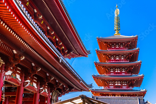 Fotoroleta wieża piękny japonia antyczny