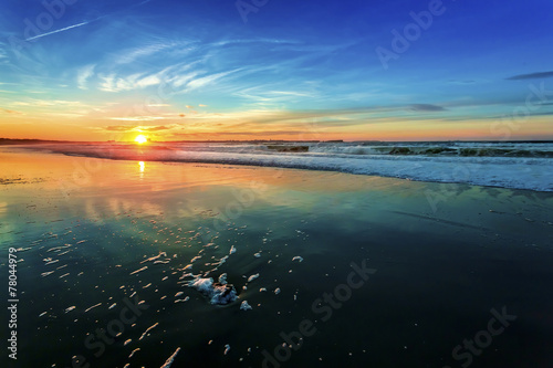 Fotoroleta słońce woda portugalia morze