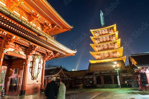 Fotoroleta zen wieża azjatycki architektura