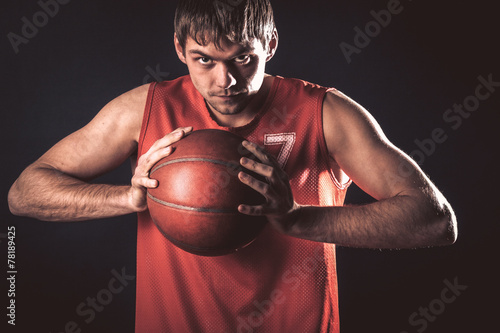 Fototapeta koszykówka mężczyzna piłka