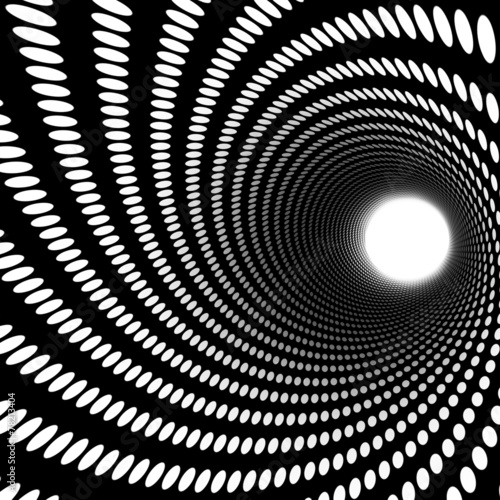 Fotoroleta spirala sztuka tunel perspektywa