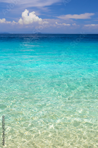 Obraz na płótnie słońce woda karaiby