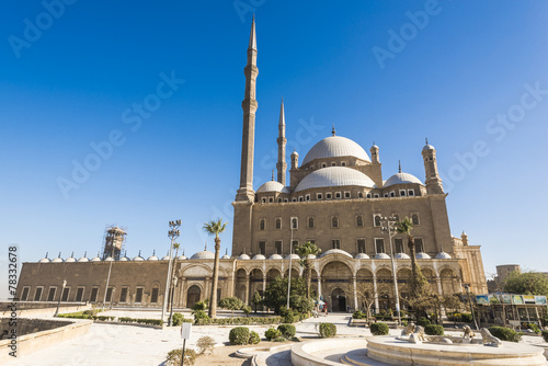 Fotoroleta arabski egipt meczet architektura fontanna