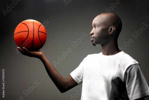 Fototapeta afryka koszykówka mężczyzna sport piłka