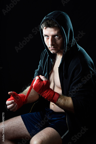 Fototapeta lekkoatletka mężczyzna boks