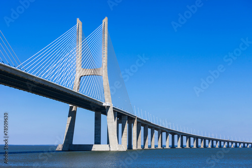 Fototapeta morze nowoczesny most autostrada widok