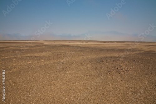 Plakat krajobraz pustynia niebo perspektywa chmura