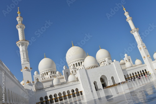 Obraz na płótnie meczet bliski wschód islam abu dhabi podróż