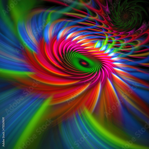 Obraz na płótnie ruch spirala ostrze kolor