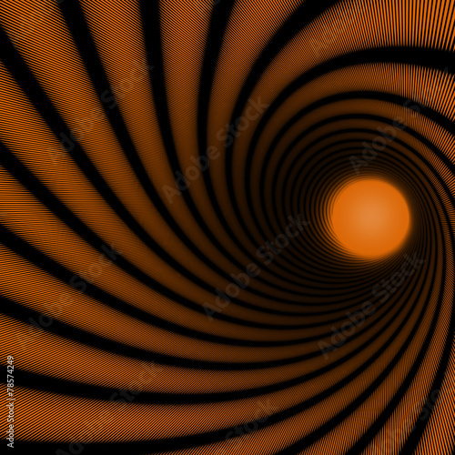 Plakat perspektywa sztuka spirala