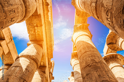 Plakat egipt architektura świątynia