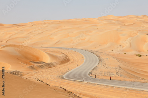 Plakat pejzaż arabian pustynia