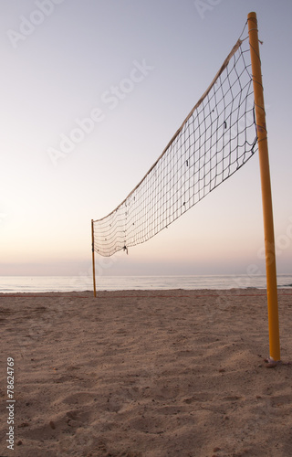 Naklejka niebo sport siatkówka plaża