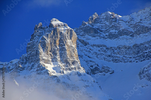 Obraz na płótnie śnieg szwajcaria krajobraz