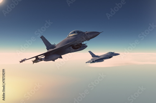 Obraz na płótnie samolot niebo armia