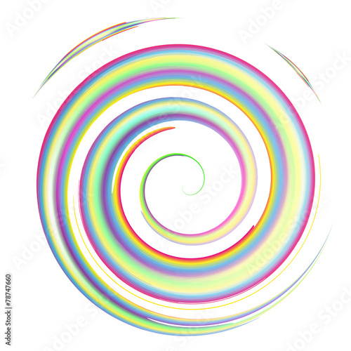 Plakat spirala wzór sztuka