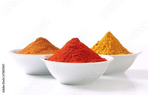 Naklejka jedzenie curry składnika organiczny przyprawowy