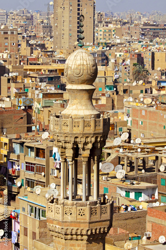 Plakat stary architektura wieża meczet