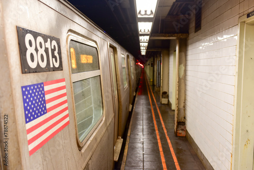 Fototapeta manhatan miejski metro brooklyn architektura
