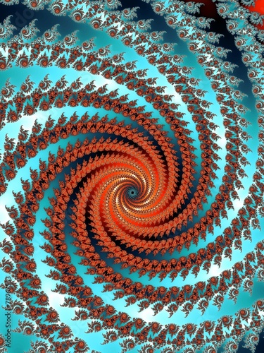 Fotoroleta spirala piękny wzór loki sztuka