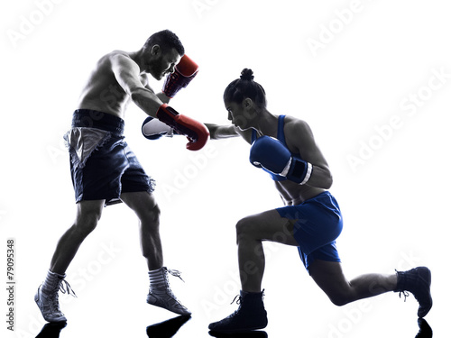 Plakat kick-boxing boks bokser ludzie