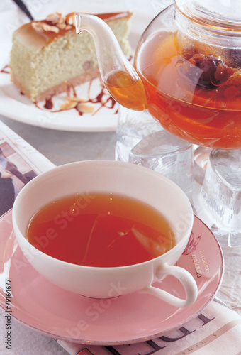 Fotoroleta herbata napój deser popołudniowa herbata