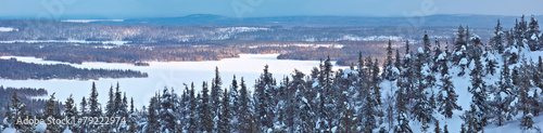 Obraz na płótnie dziki finlandia góra śnieg europa