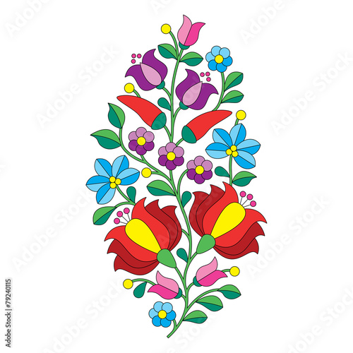 Obraz na płótnie ornament moda retro kwiat wzór