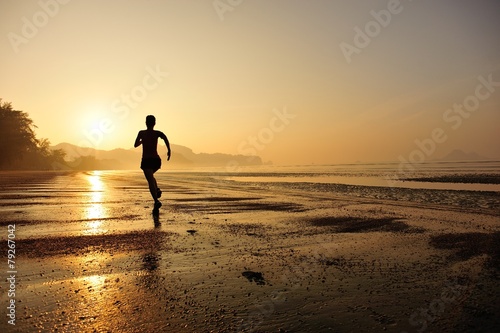 Fototapeta morze słońce ćwiczenie azjatycki