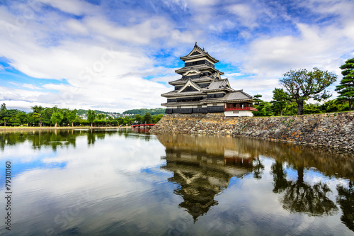 Fotoroleta azjatycki zamek azja most japoński