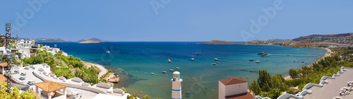Fotoroleta żaglowiec morze śródziemne pejzaż zatoka plaża